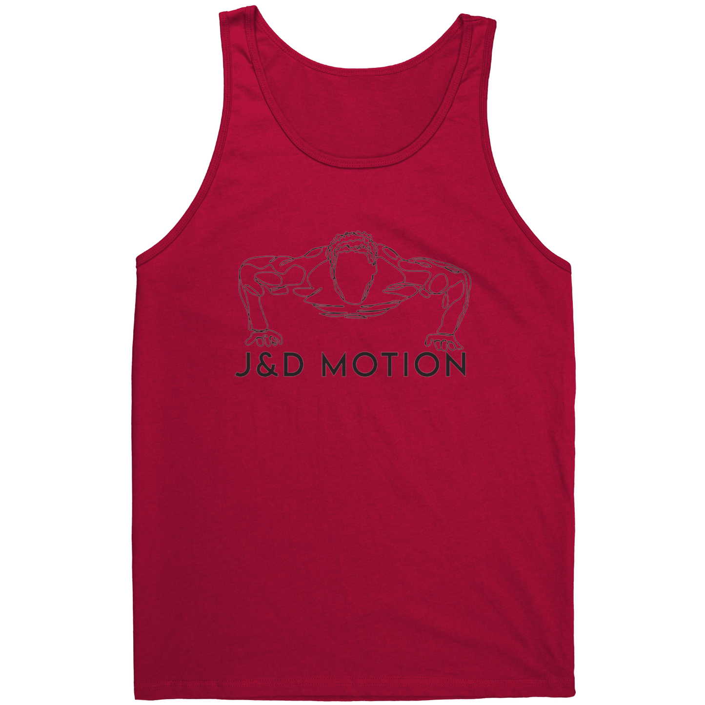 J&D Motion Push Up Partner Unisex Tank (Black Graphic) by teelaunch