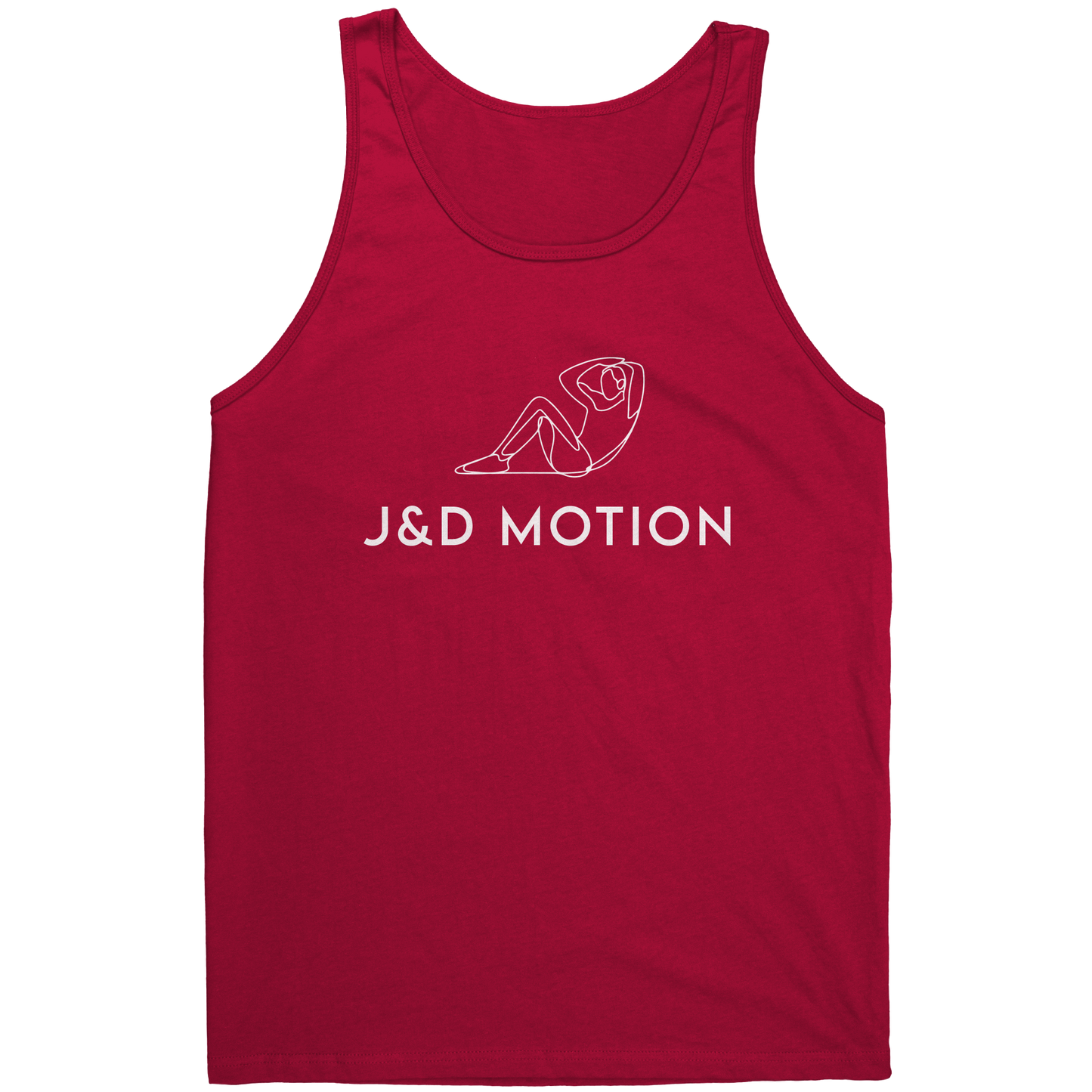 J&D Motion Sit-up Partner Unisex Tank (White Graphic) by teelaunch
