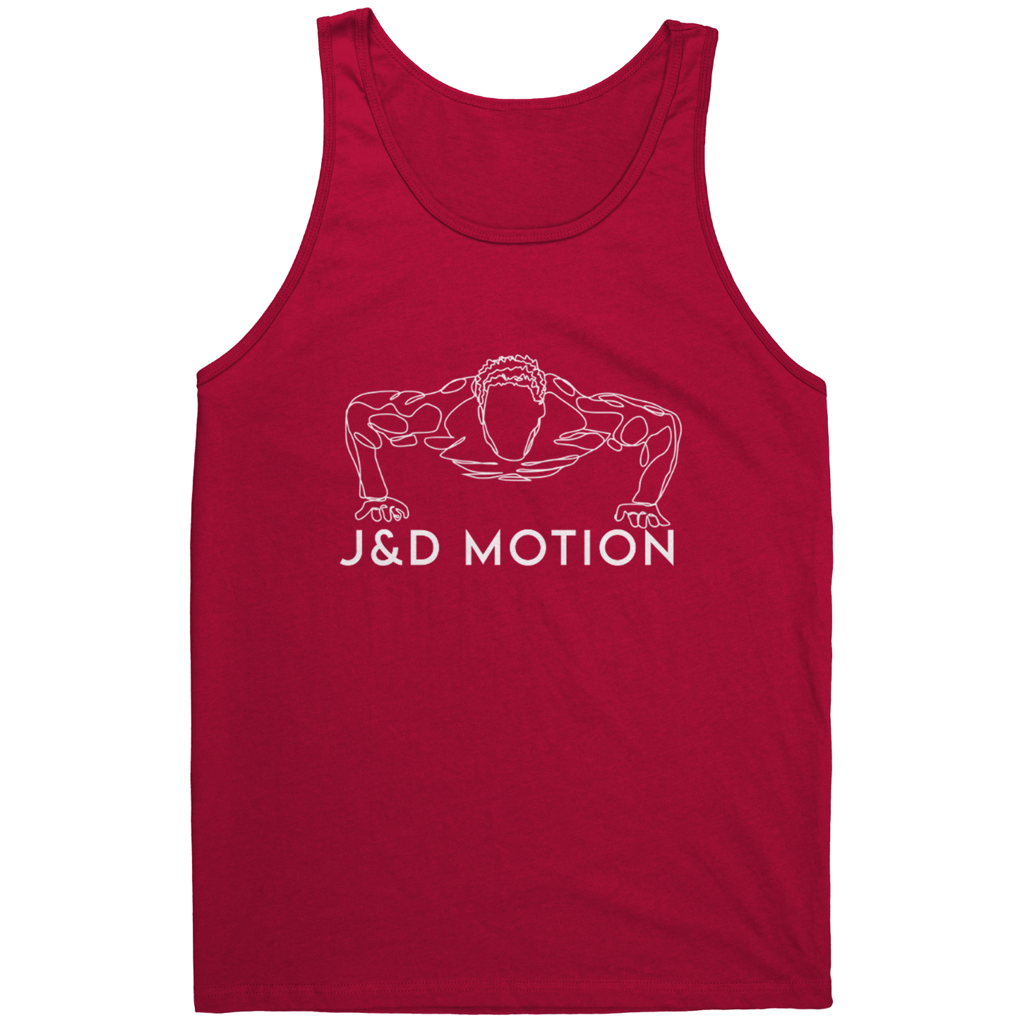 J&D Motion Push Up Partner Unisex Tank (White Graphic) by teelaunch