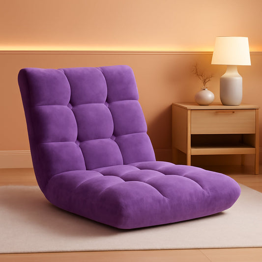 Adjustable Floor Chair - Purple by ShipItFurniture