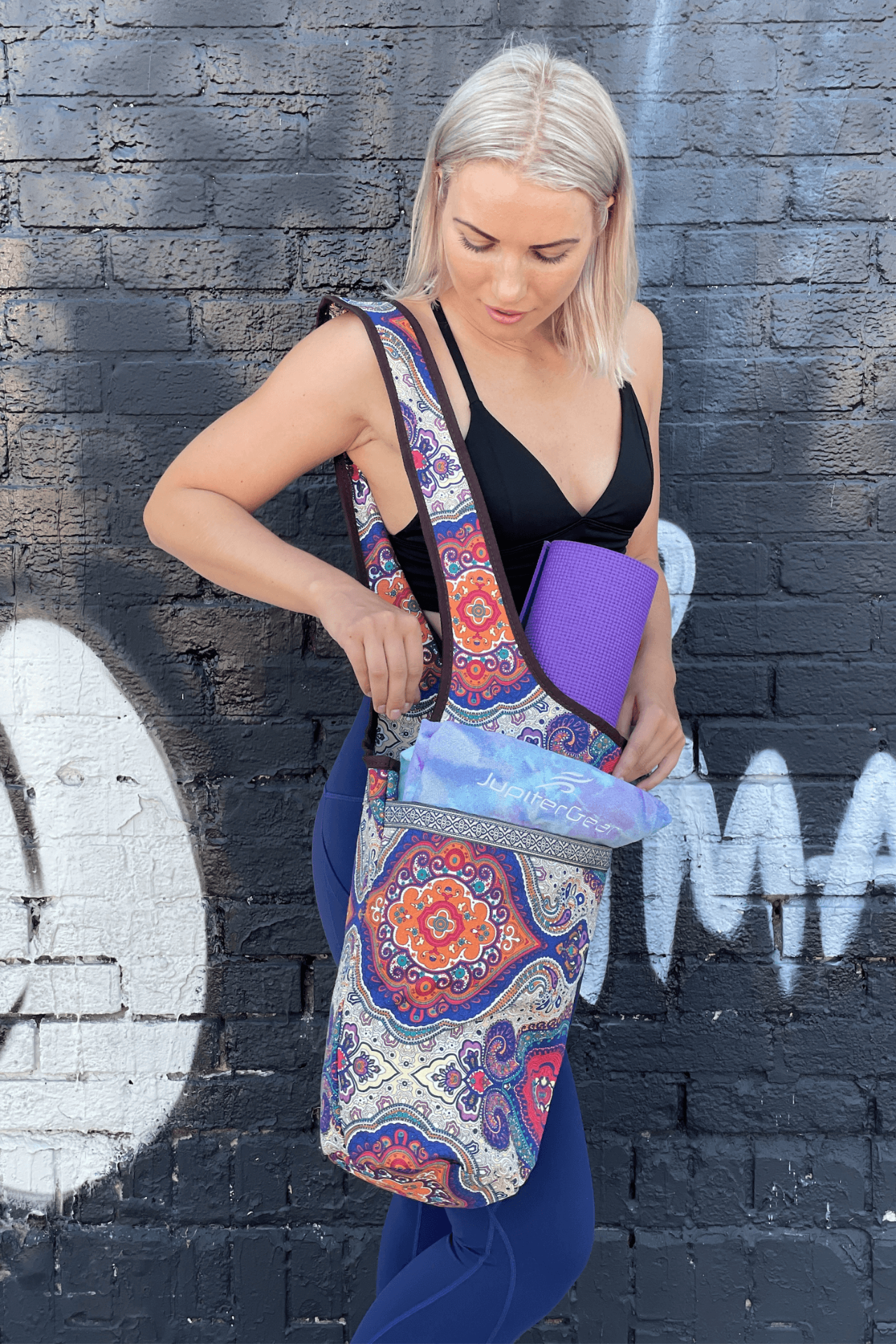 Yoga Mat Tote Bag by JupiterGear