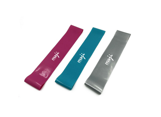 Resistance Band Trio (Multicolor - Dark) by Maji Sports