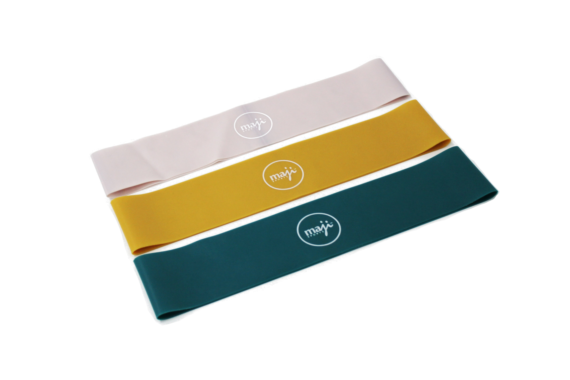 Resistance Band Trio (Multicolor - Light) by Maji Sports