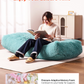 VEVOR Bean Bag Chair, Giant BeanBag Chair with Removable & Washable Cover for Adults, Fluffy Plush & High-Density Foam Filling Floor Adult Bean Bag with Zapper, Ideal for Living Room, Bedroom, Blue by J&D Motion