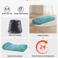 VEVOR Bean Bag Chair, Giant BeanBag Chair with Removable & Washable Cover for Adults, Fluffy Plush & High-Density Foam Filling Floor Adult Bean Bag with Zapper, Ideal for Living Room, Bedroom, Blue by J&D Motion