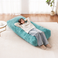 VEVOR Bean Bag Chair, Giant BeanBag Chair with Removable & Washable Cover for Adults, Fluffy Plush & High-Density Foam Filling Floor Adult Bean Bag with Zapper, Ideal for Living Room, Bedroom, Blue by J&D Motion