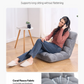 VEVOR Floor Chair, Recycled Foam Folding Sofa Chair with 14 Adjustable Positions, Multifunctional Floor Chair with Back Support Ideal for Sleeping Reading, Floor Gaming Chair Suitable for Kids, Gray by J&D Motion