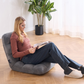 VEVOR Floor Chair, Recycled Foam Folding Sofa Chair with 14 Adjustable Positions, Multifunctional Floor Chair with Back Support Ideal for Sleeping Reading, Floor Gaming Chair Suitable for Kids, Gray by J&D Motion