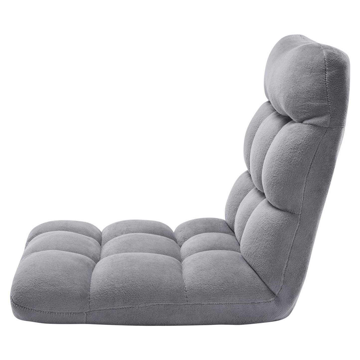 VEVOR Floor Chair, Recycled Foam Folding Sofa Chair with 14 Adjustable Positions, Multifunctional Floor Chair with Back Support Ideal for Sleeping Reading, Floor Gaming Chair Suitable for Kids, Gray by J&D Motion