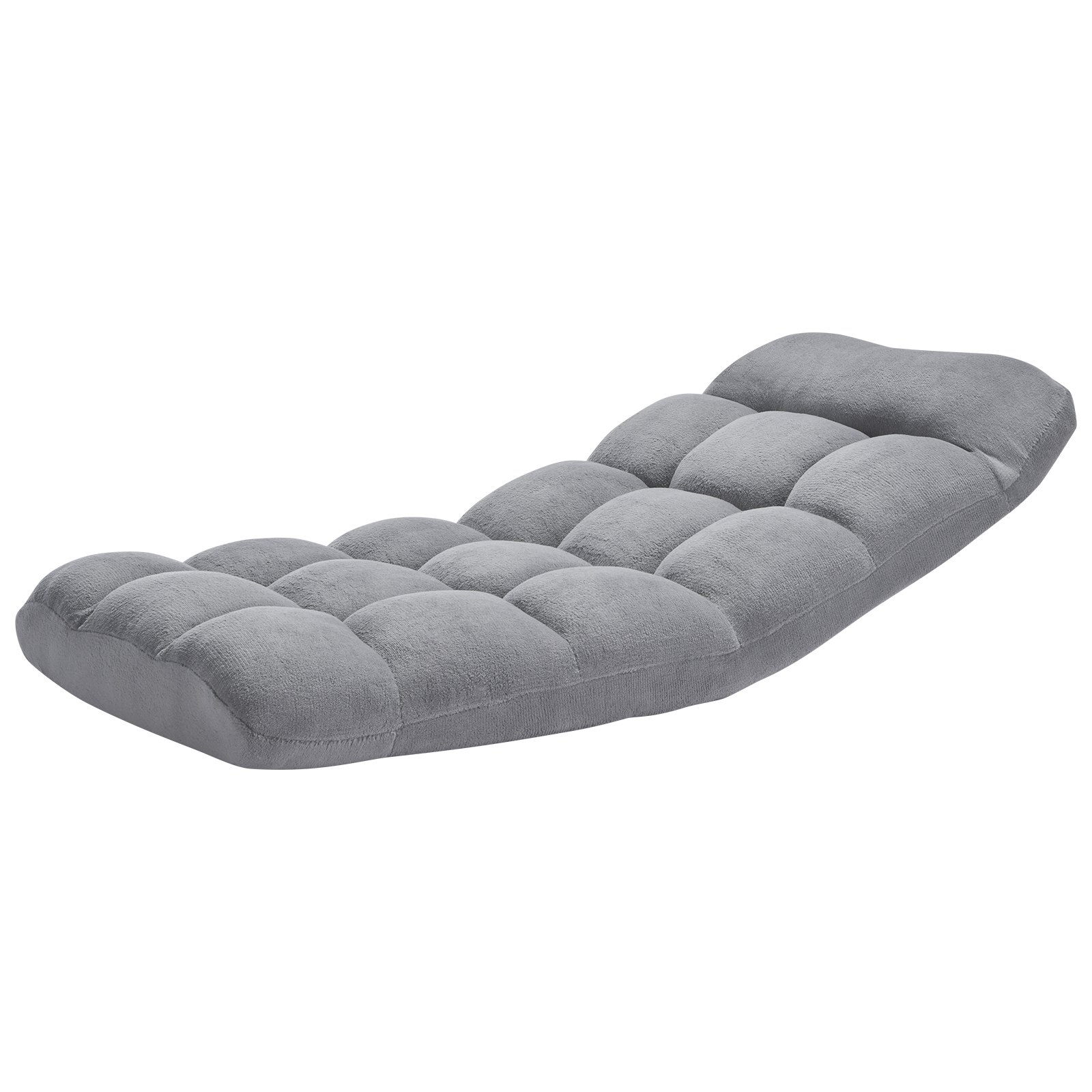 VEVOR Floor Chair, Recycled Foam Folding Sofa Chair with 14 Adjustable Positions, Multifunctional Floor Chair with Back Support Ideal for Sleeping Reading, Floor Gaming Chair Suitable for Kids, Gray by J&D Motion