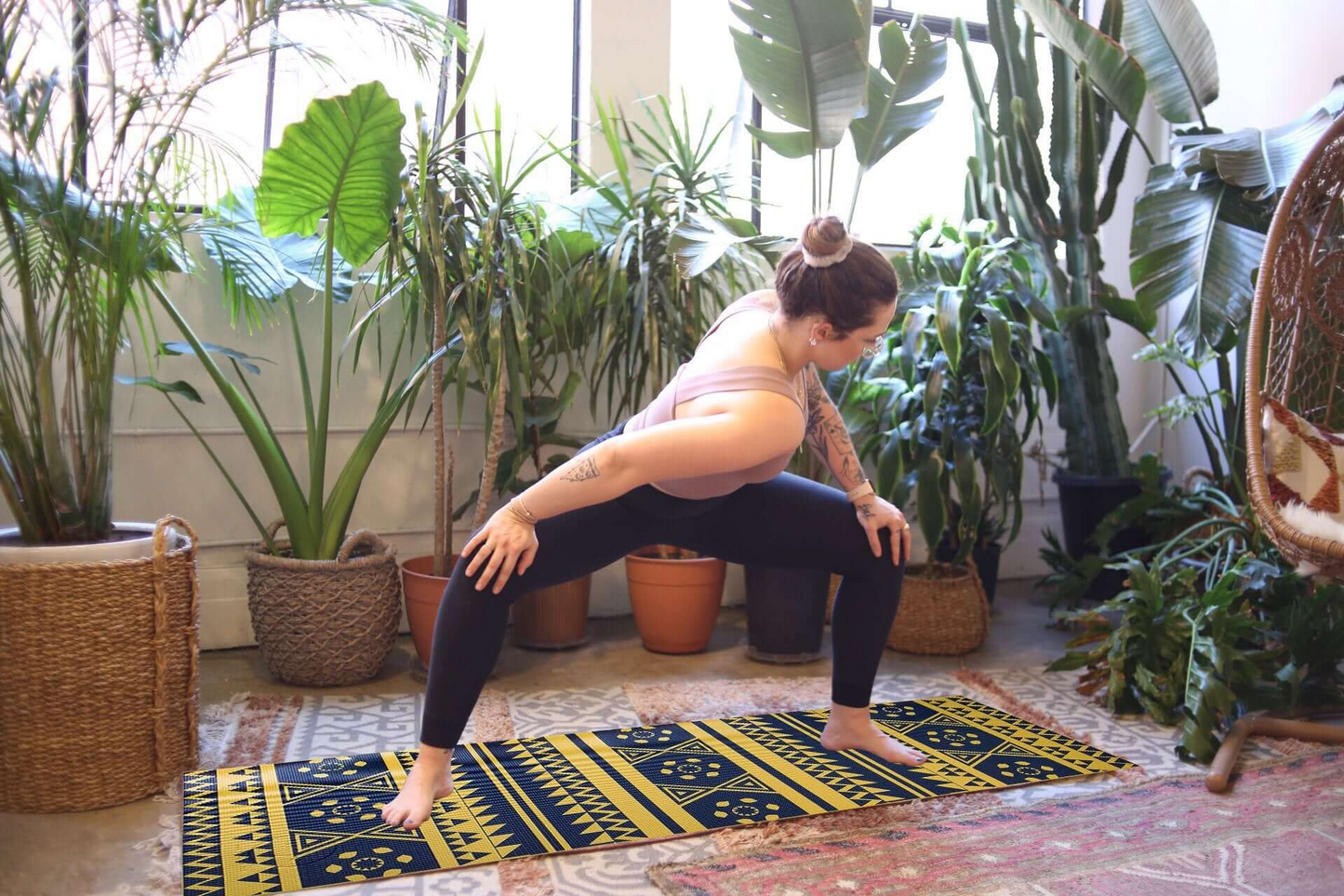 Patterned Yoga & Pilates Mat by Maji Sports