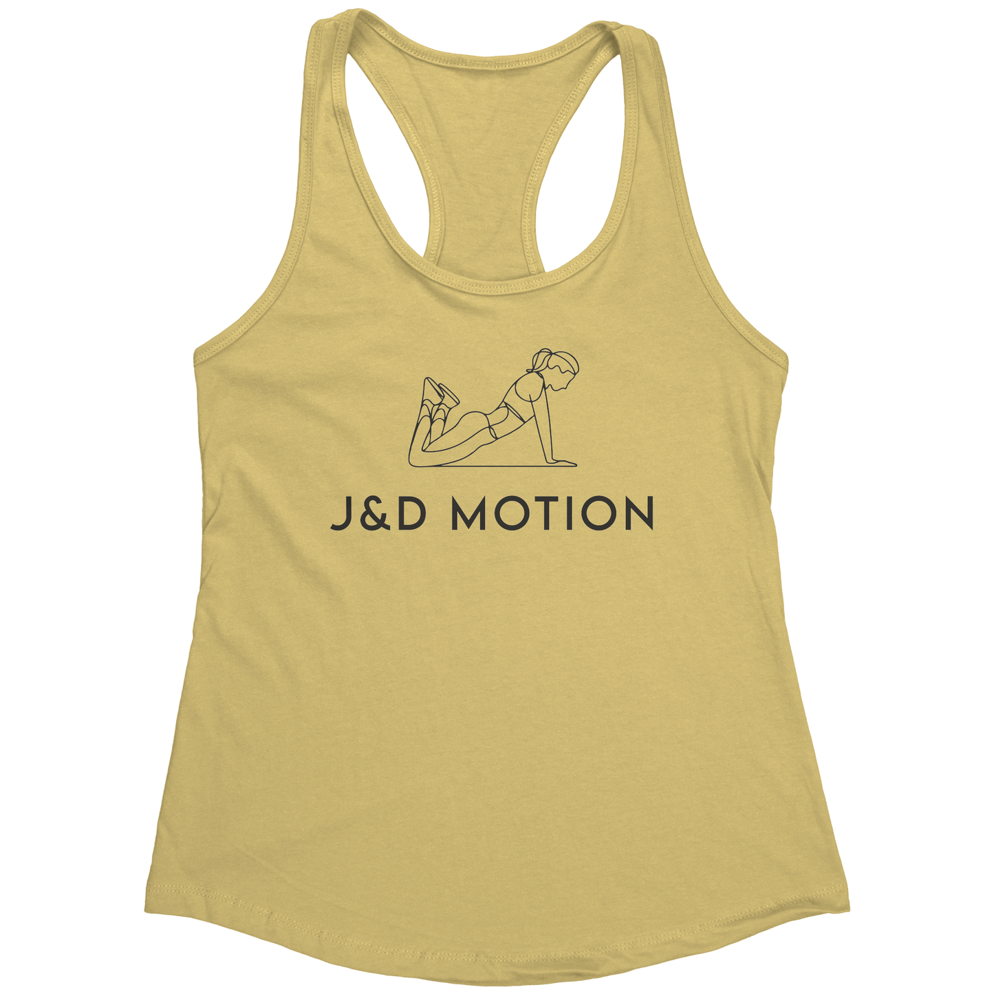 J&D Motion Push-Up Cutie Women's Racerback Tank (Black Graphic) by teelaunch