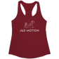 J&D Motion Push-Up Cutie Women's Racerback Tank (White Graphic) by teelaunch
