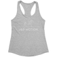 J&D Motion Push-Up Cutie Women's Racerback Tank (White Graphic) by teelaunch