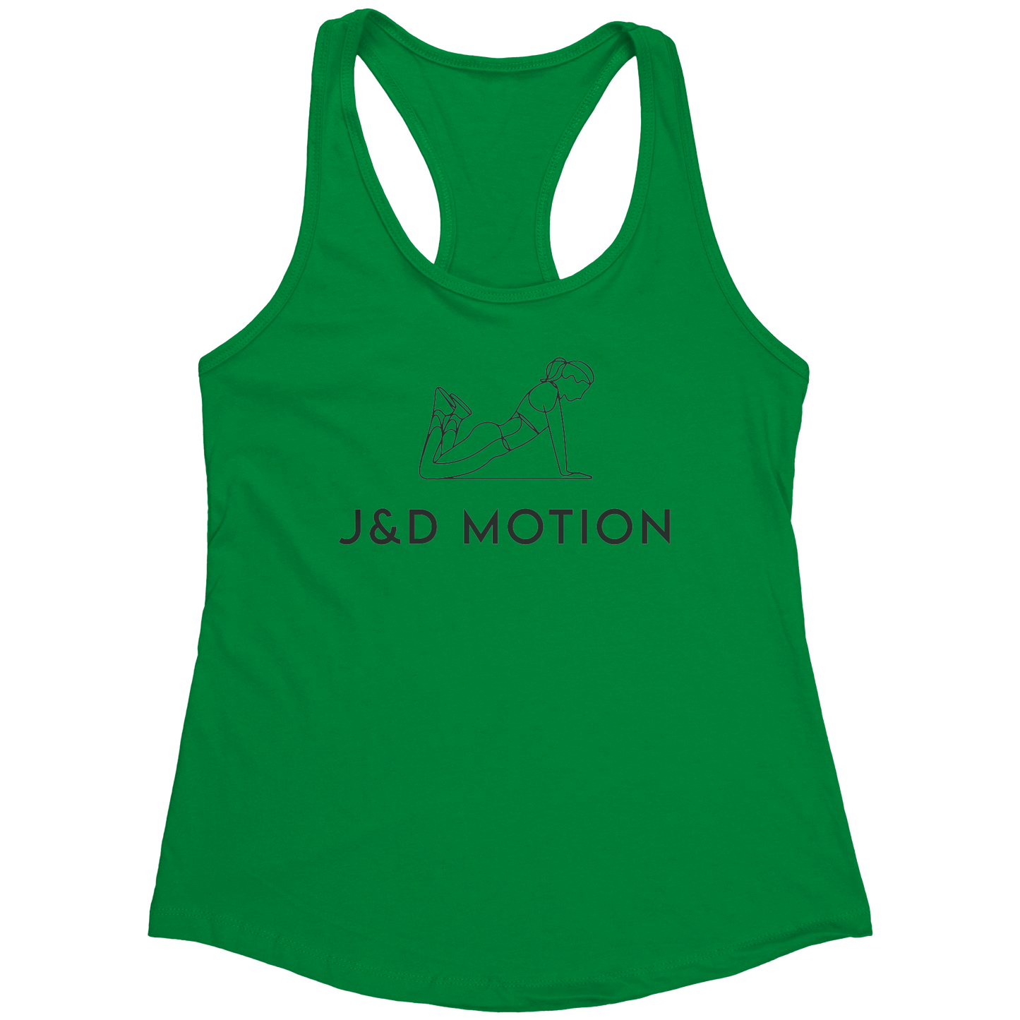 J&D Motion Push-Up Cutie Women's Racerback Tank (Black Graphic) by teelaunch