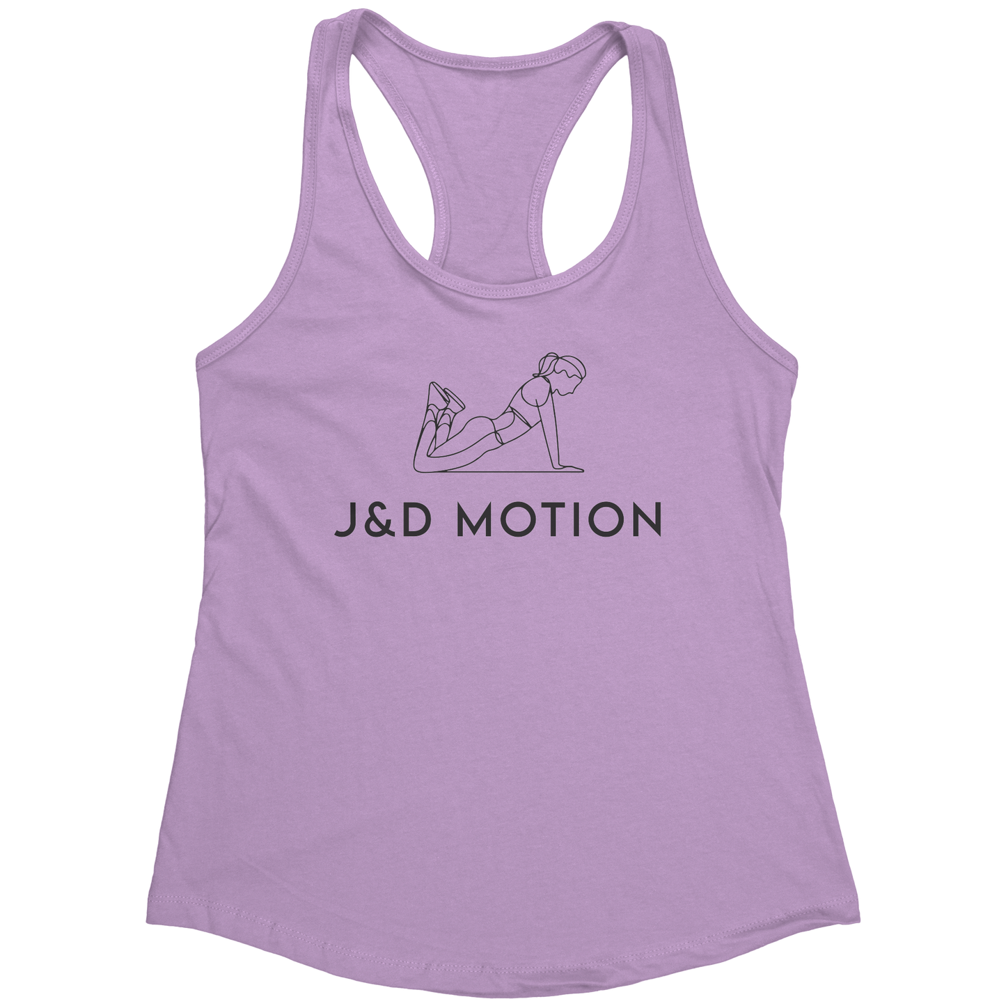 J&D Motion Push-Up Cutie Women's Racerback Tank (Black Graphic) by teelaunch