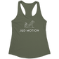 J&D Motion Push-Up Cutie Women's Racerback Tank (White Graphic) by teelaunch