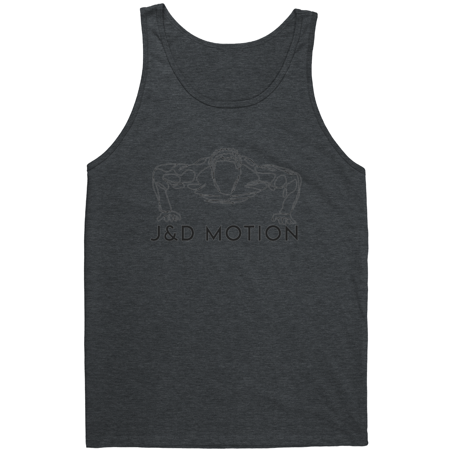 J&D Motion Push Up Partner Unisex Tank (Black Graphic) by teelaunch