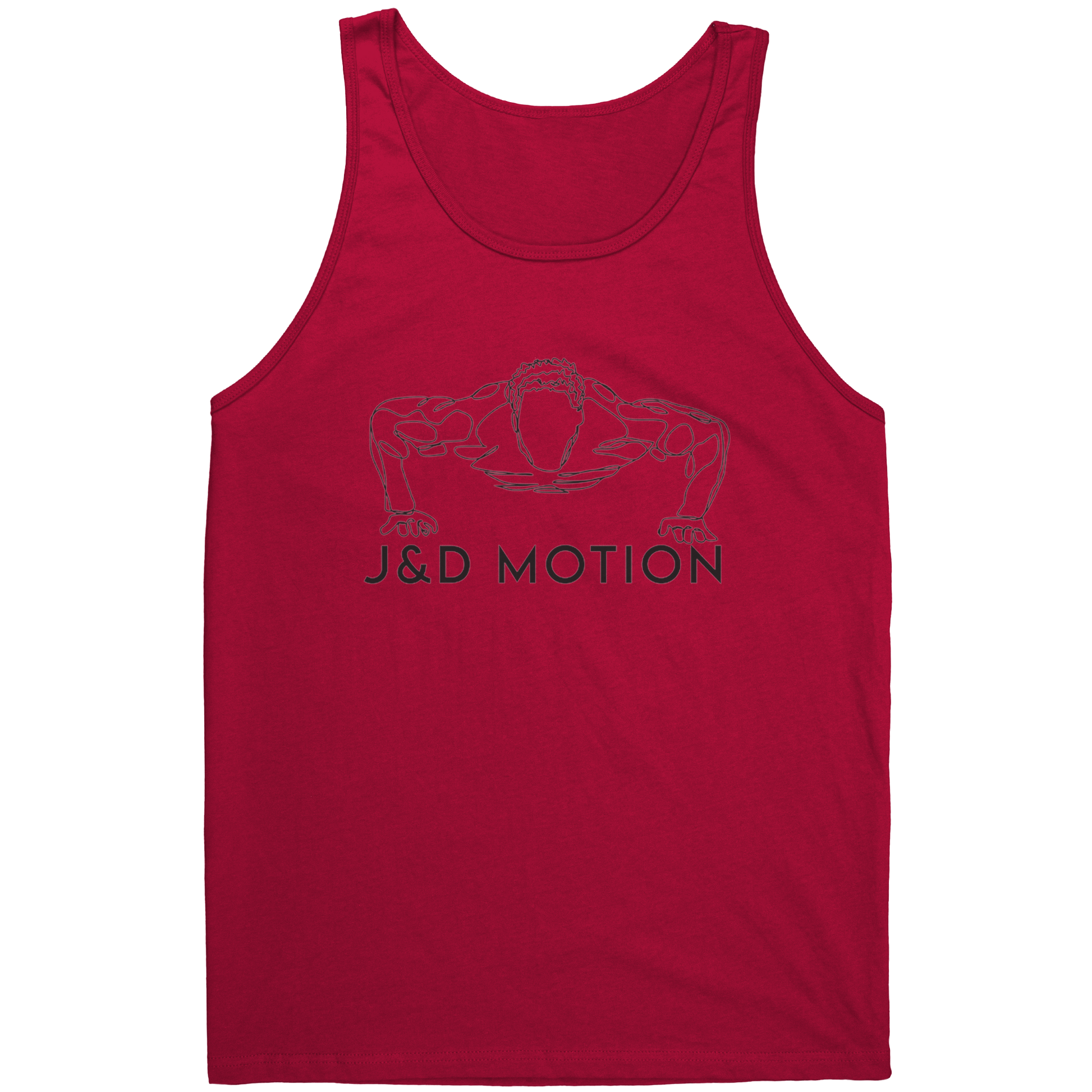 J&D Motion Push Up Partner Unisex Tank (Black Graphic) by teelaunch