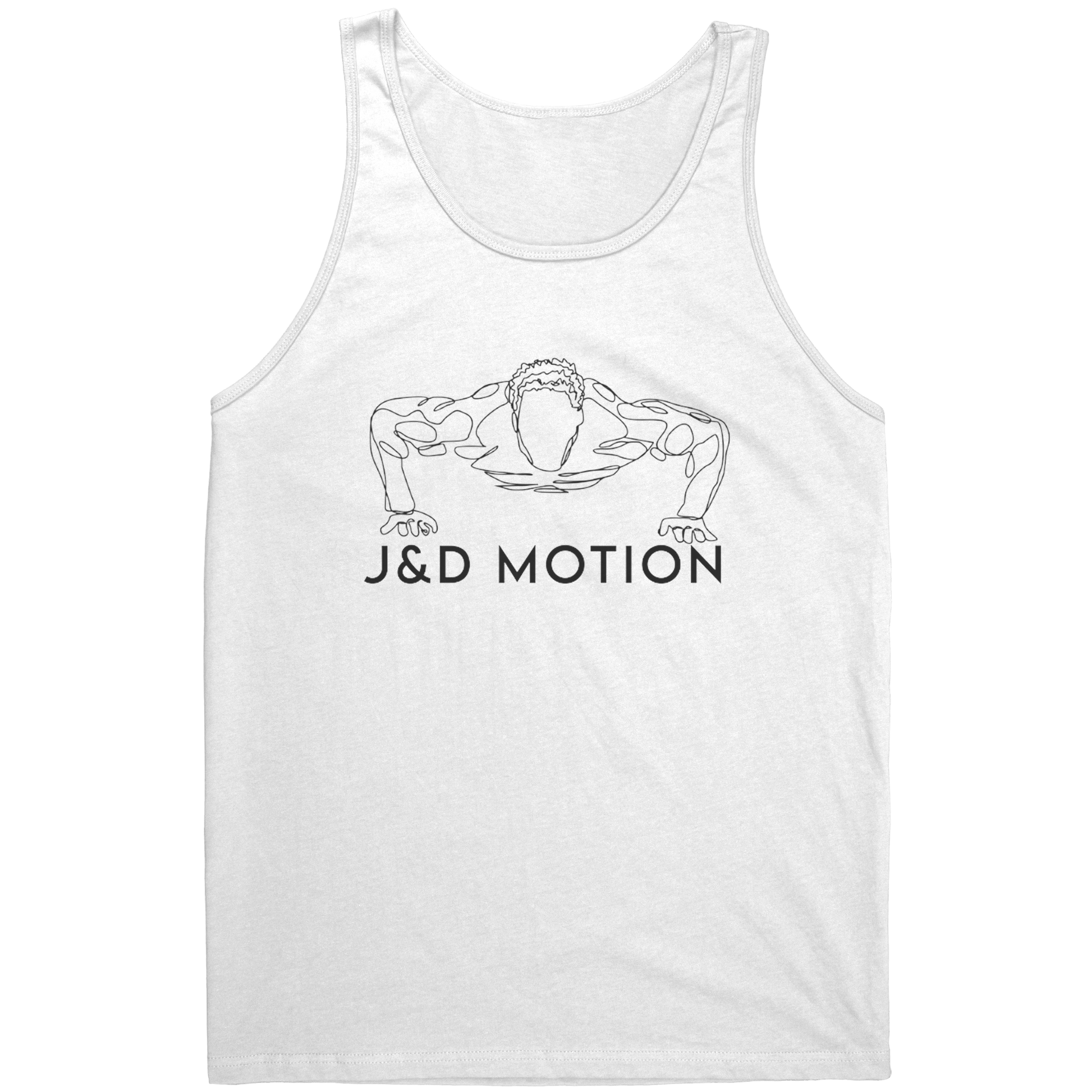 J&D Motion Push Up Partner Unisex Tank (Black Graphic) by teelaunch