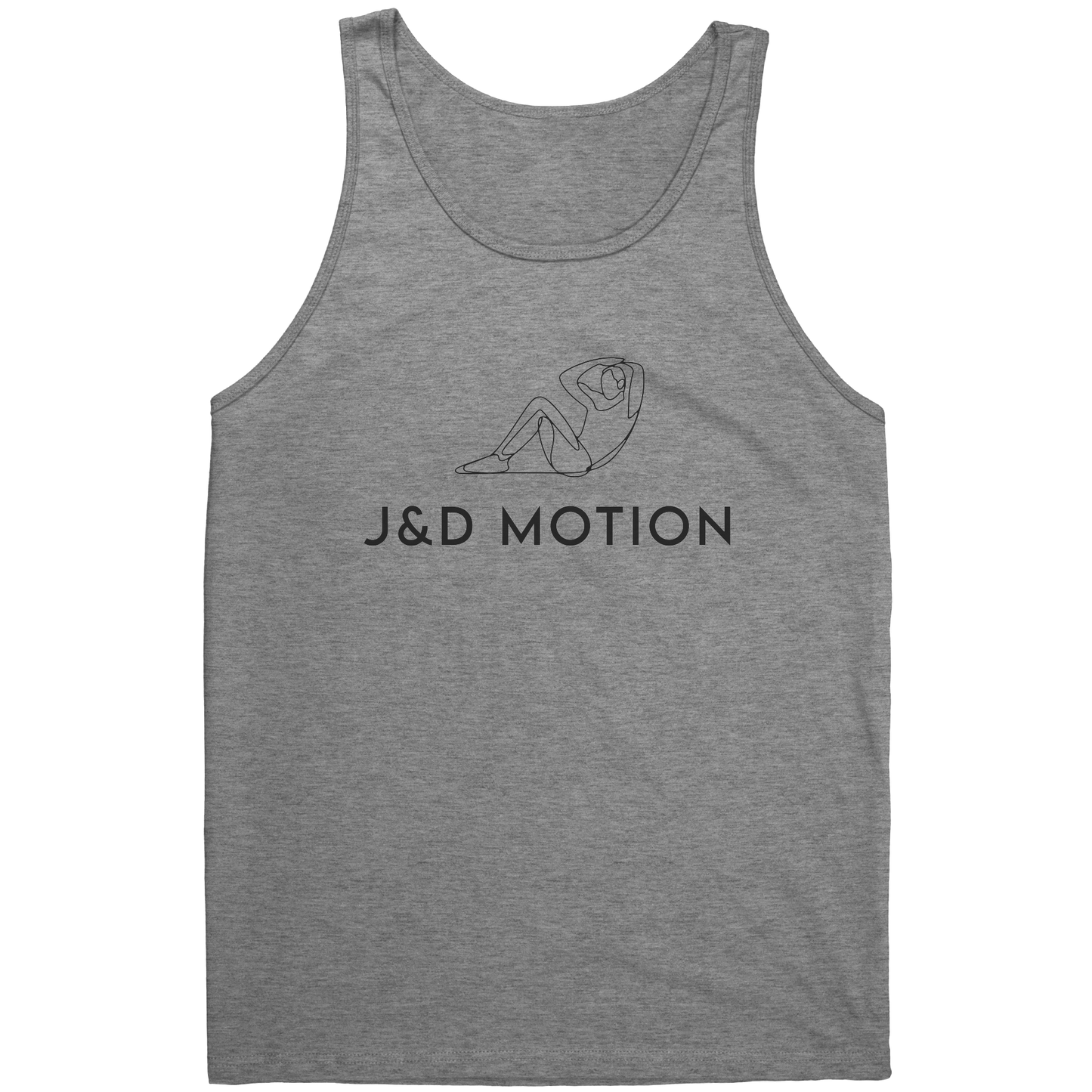 J&D Motion Sit-Up Partner Unisex Tank (Black Graphic) by teelaunch