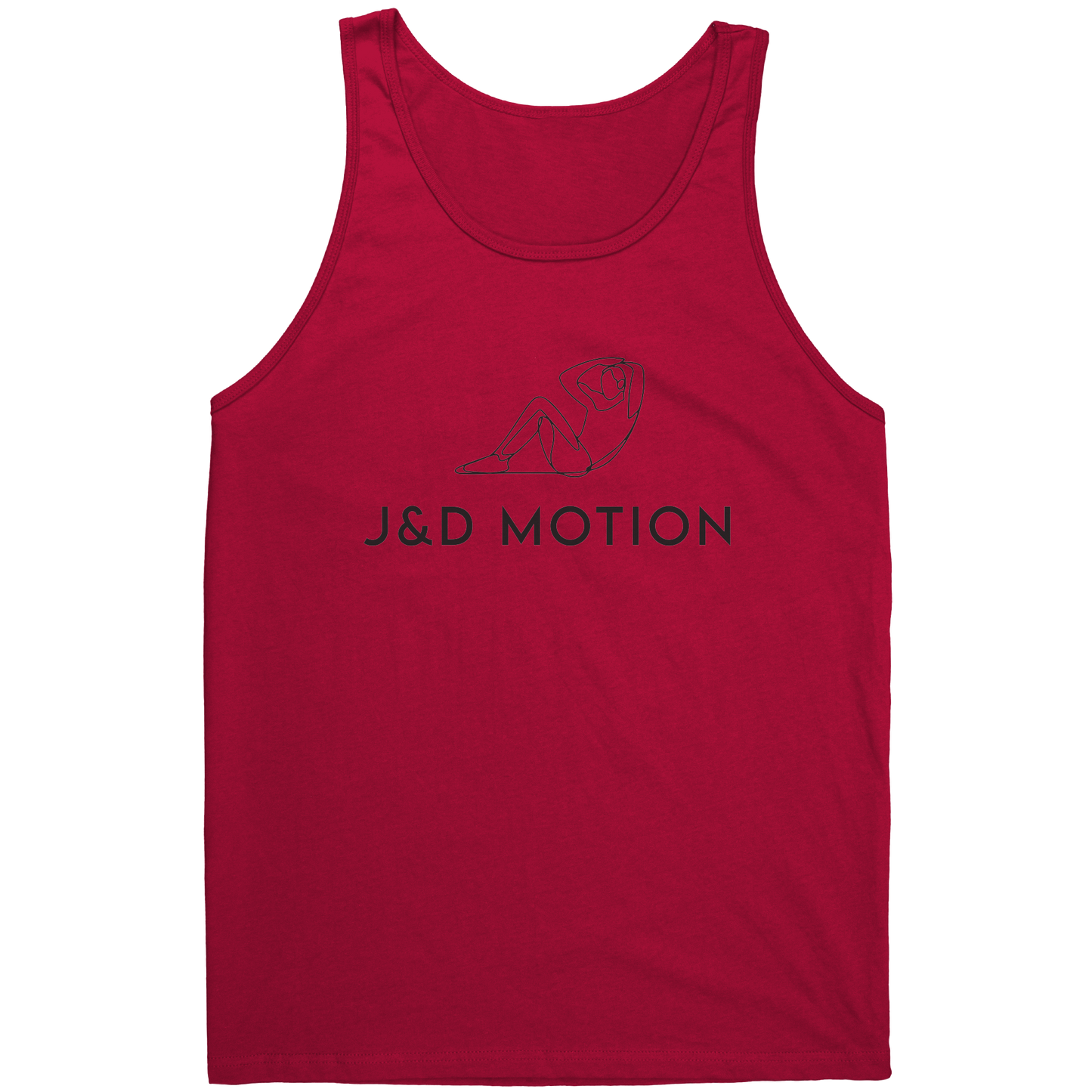 J&D Motion Sit-Up Partner Unisex Tank (Black Graphic) by teelaunch