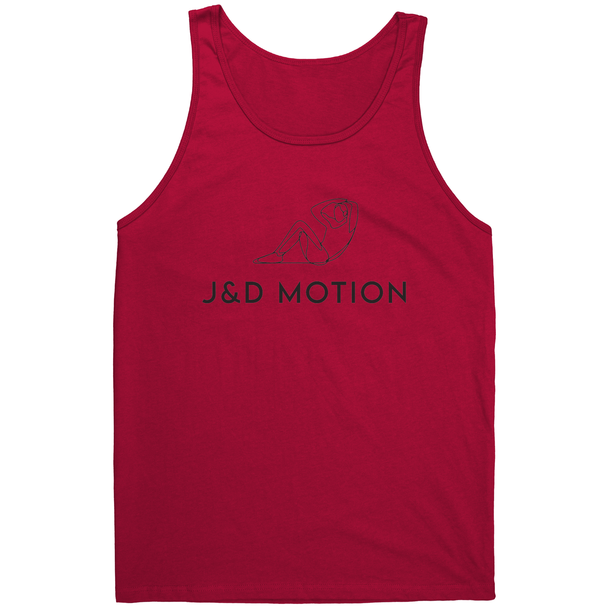J&D Motion Sit-Up Partner Unisex Tank (Black Graphic) by teelaunch