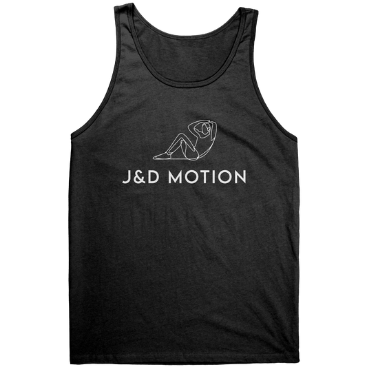 J&D Motion Sit-up Partner Unisex Tank (White Graphic) by teelaunch