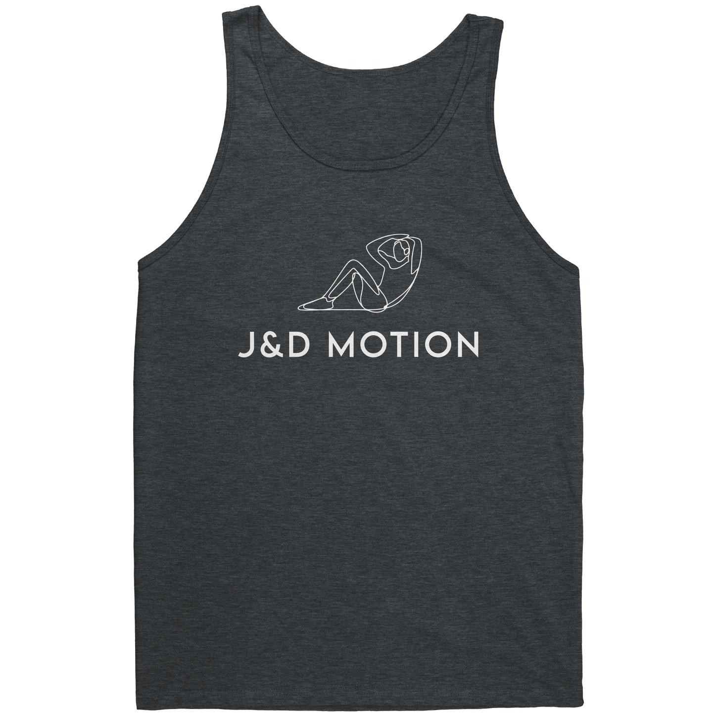 J&D Motion Sit-up Partner Unisex Tank (White Graphic) by teelaunch