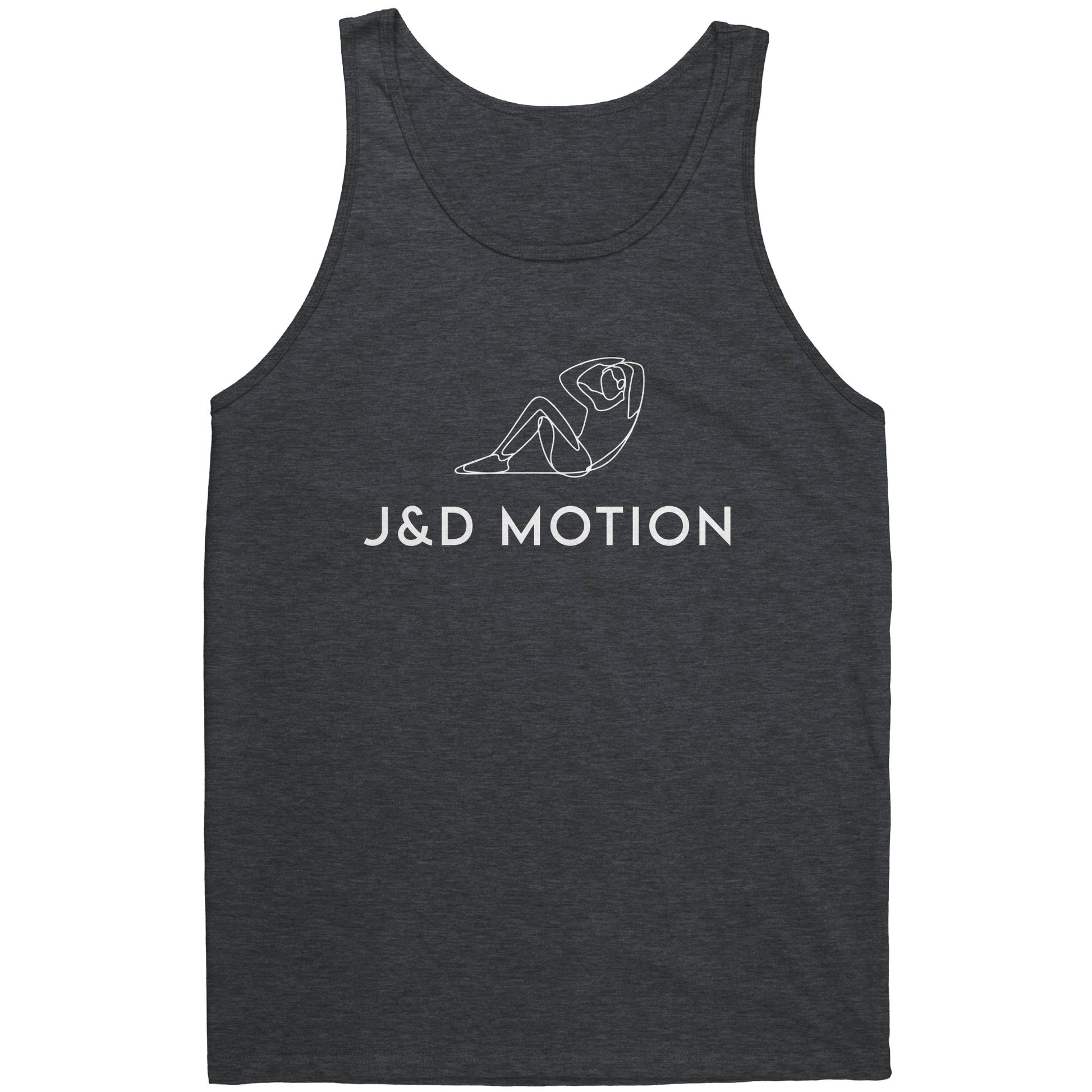 J&D Motion Sit-up Partner Unisex Tank (White Graphic) by teelaunch