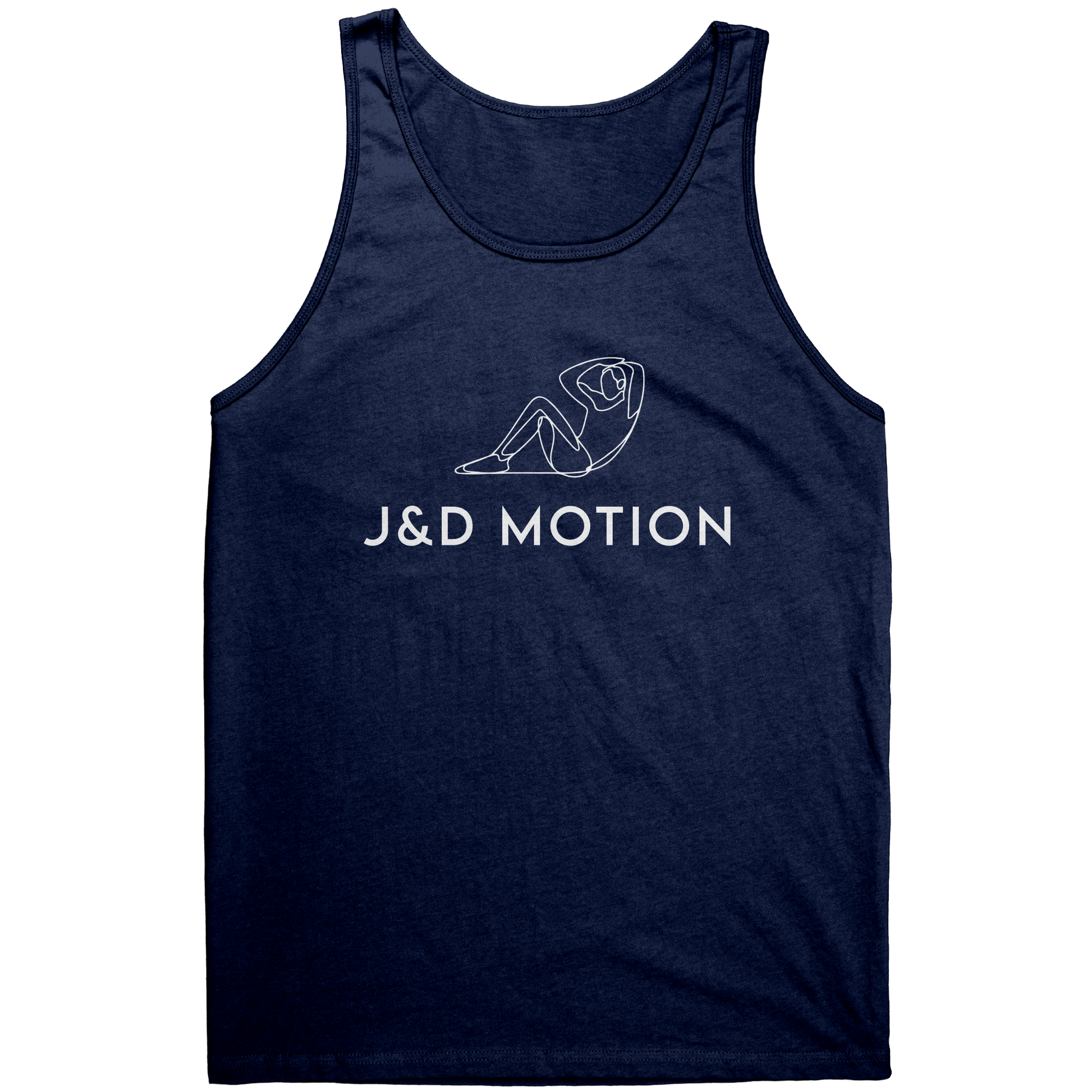 J&D Motion Sit-up Partner Unisex Tank (White Graphic) by teelaunch