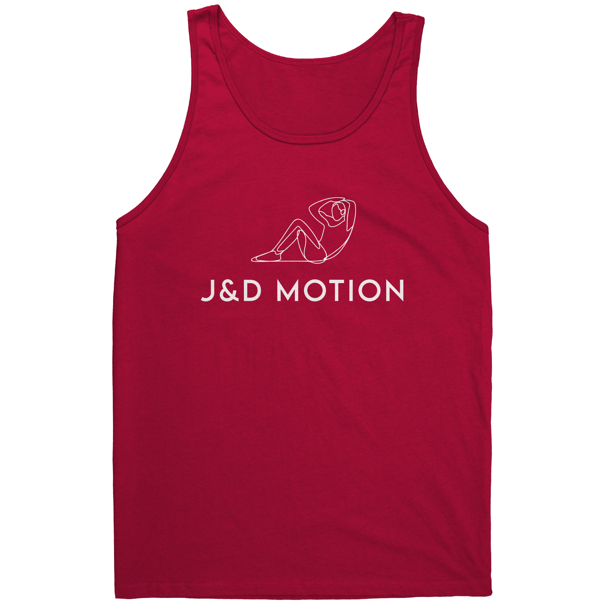 J&D Motion Sit-up Partner Unisex Tank (White Graphic) by teelaunch