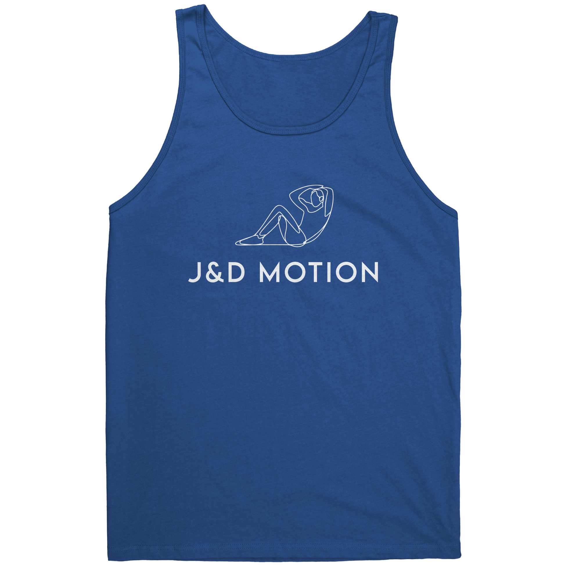 J&D Motion Sit-up Partner Unisex Tank (White Graphic) by teelaunch
