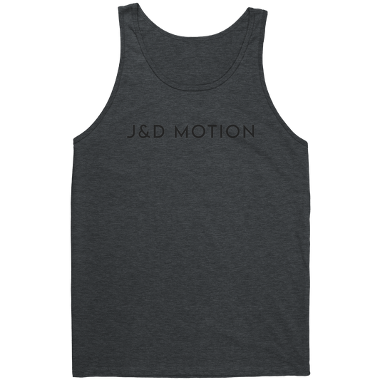 J&D Motion Unisex Tank (Black Text) by teelaunch
