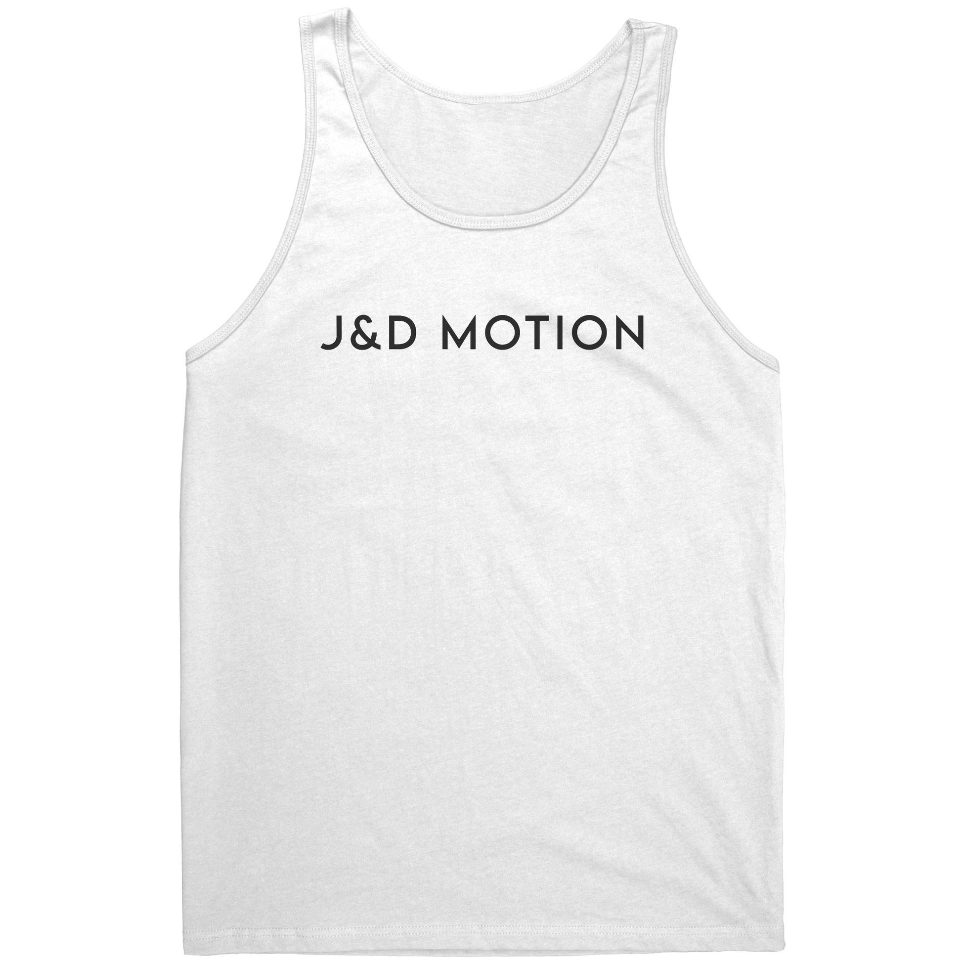 J&D Motion Unisex Tank (Black Text) by teelaunch