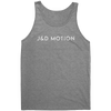 J&D Motion Unisex Tank (White Text) by teelaunch