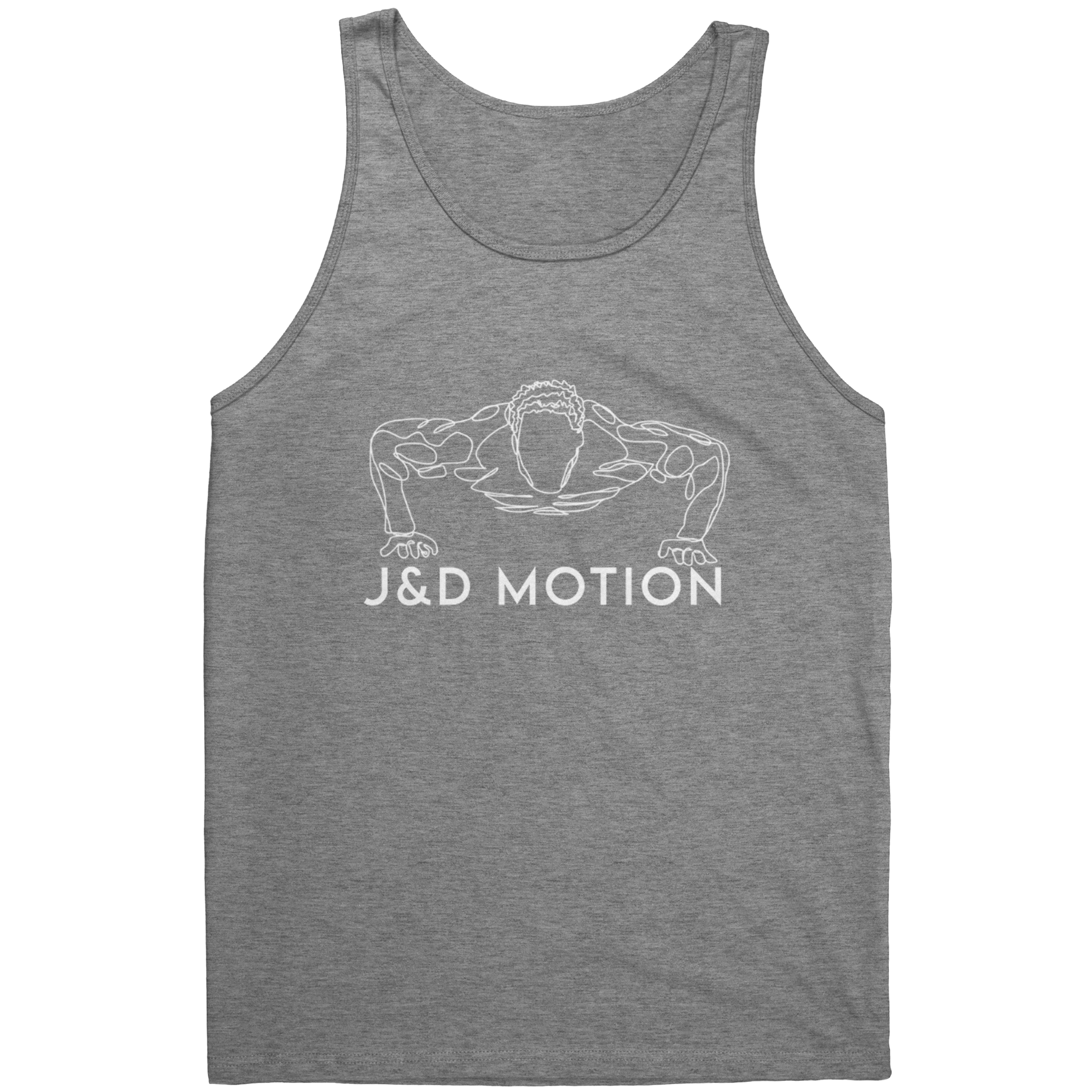 J&D Motion Push Up Partner Unisex Tank (White Graphic) by teelaunch