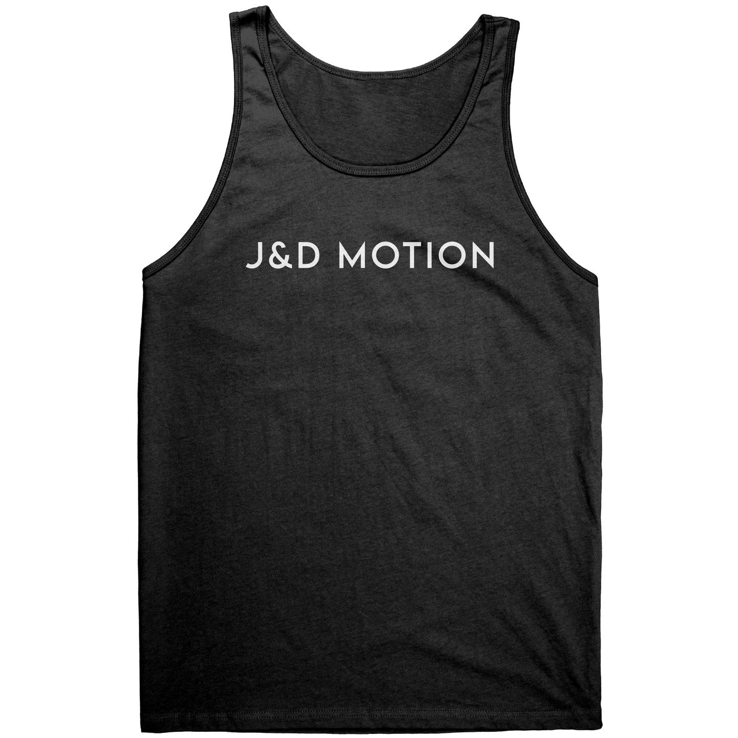 J&D Motion Unisex Tank (White Text) by teelaunch