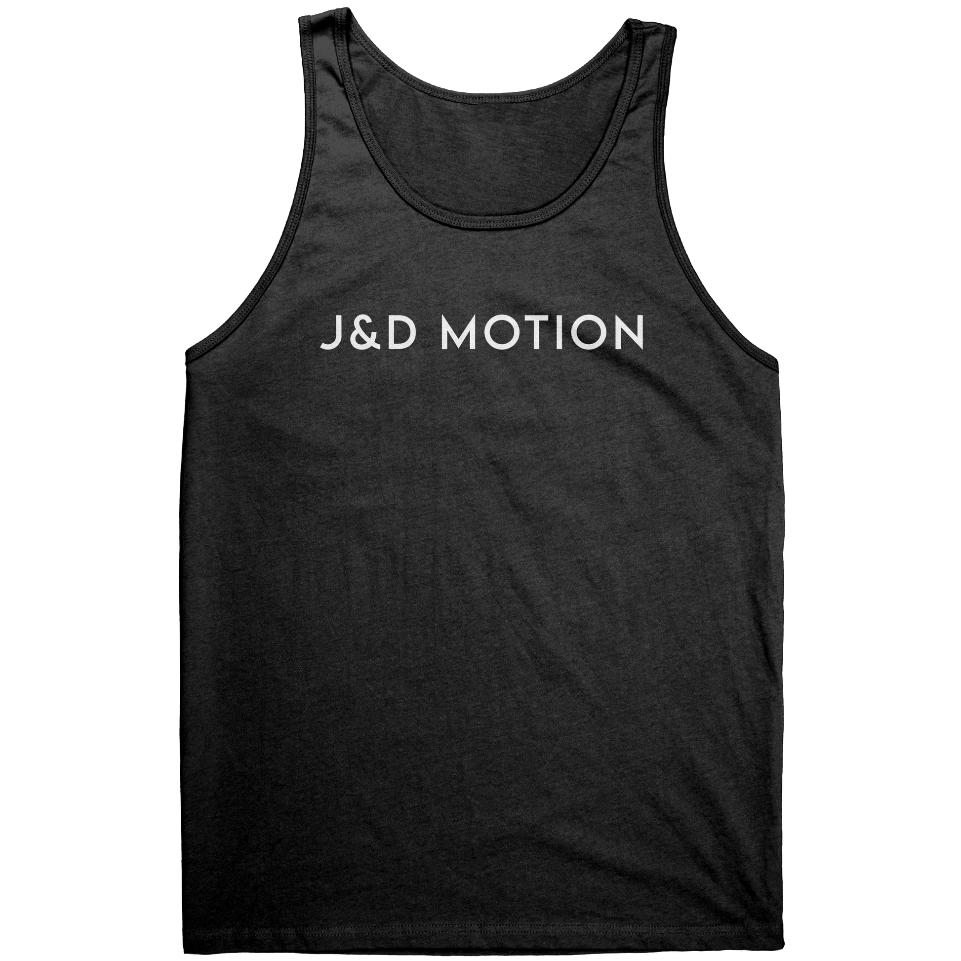 J&D Motion Unisex Tank (White Text) by teelaunch