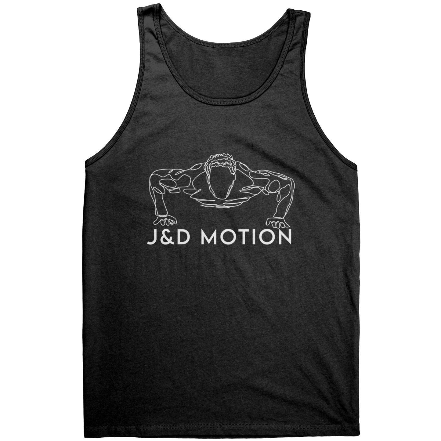 J&D Motion Push Up Partner Unisex Tank (White Graphic) by teelaunch