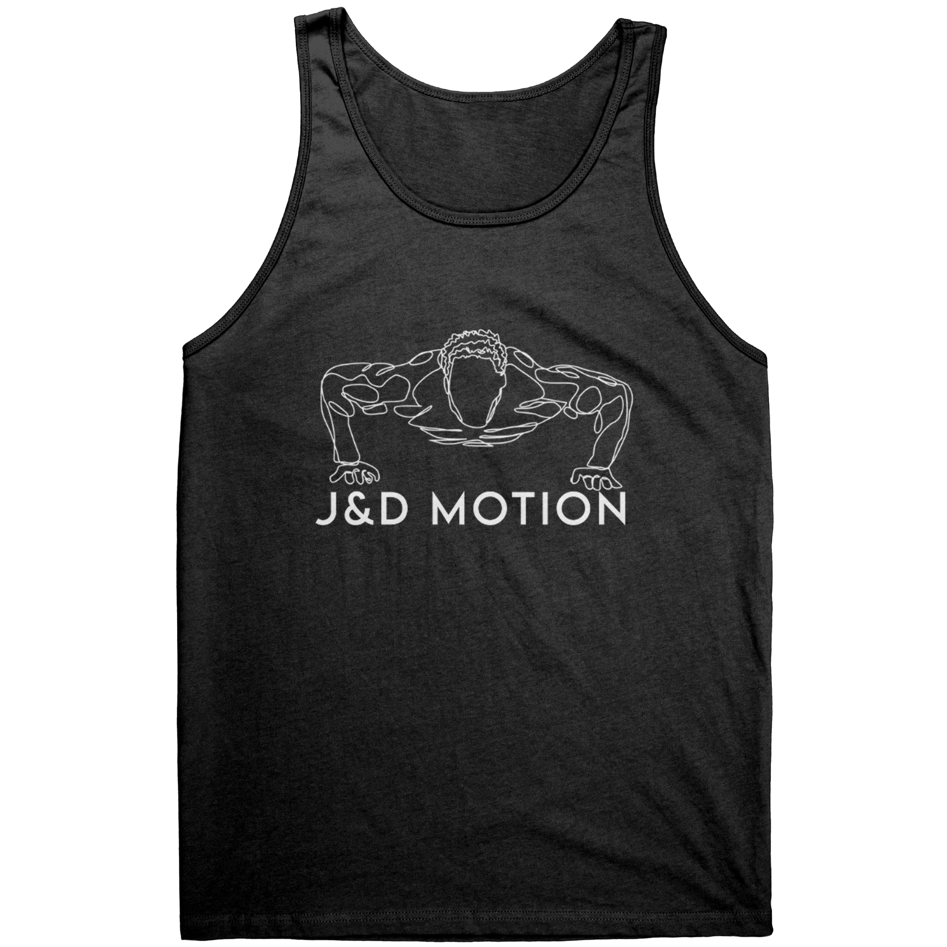 J&D Motion Push Up Partner Unisex Tank (White Graphic) by teelaunch