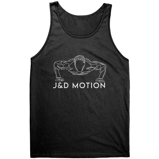 J&D Motion Push Up Partner Unisex Tank (White Graphic) by teelaunch