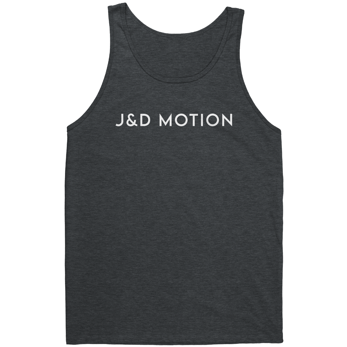 J&D Motion Unisex Tank (White Text) by teelaunch