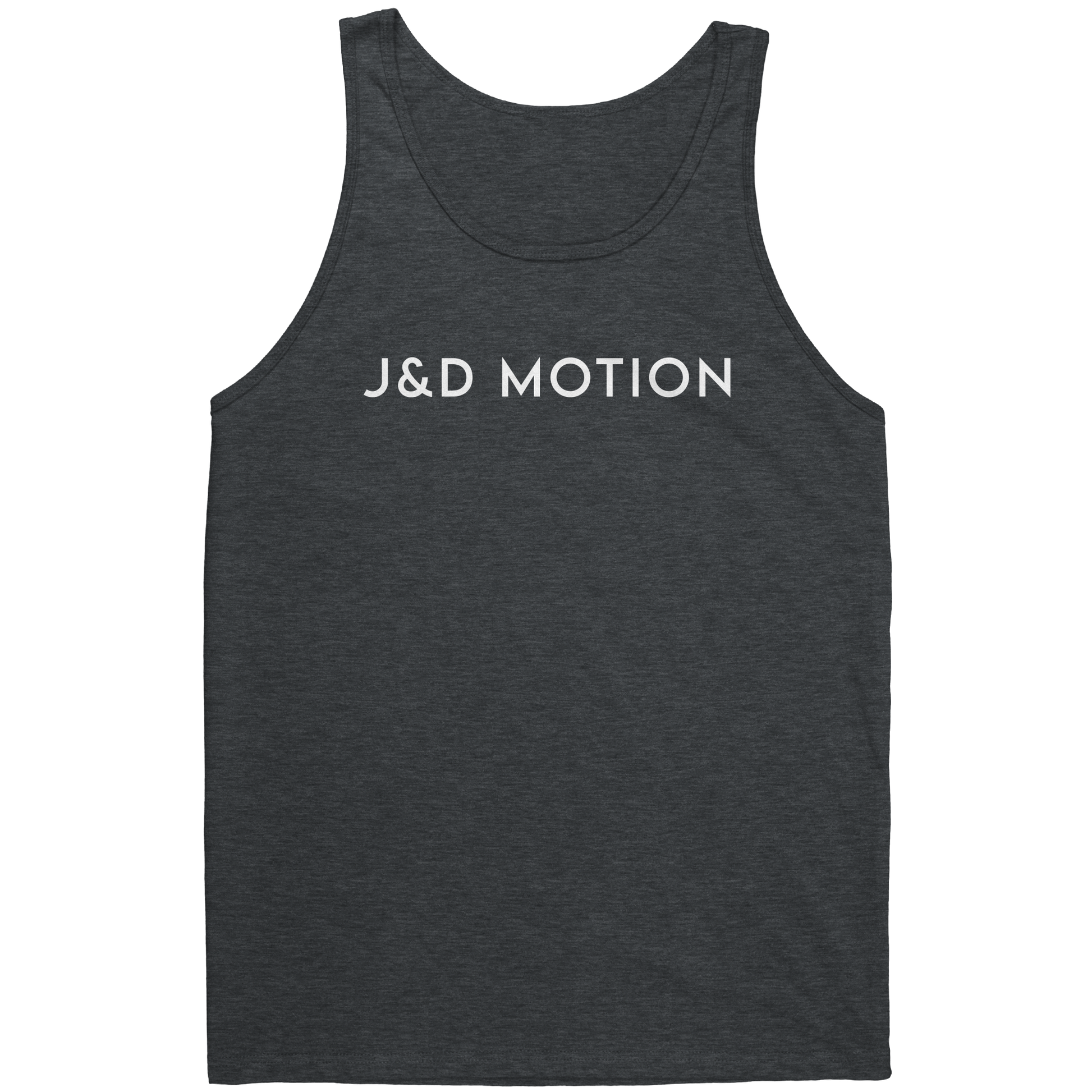 J&D Motion Unisex Tank (White Text) by teelaunch
