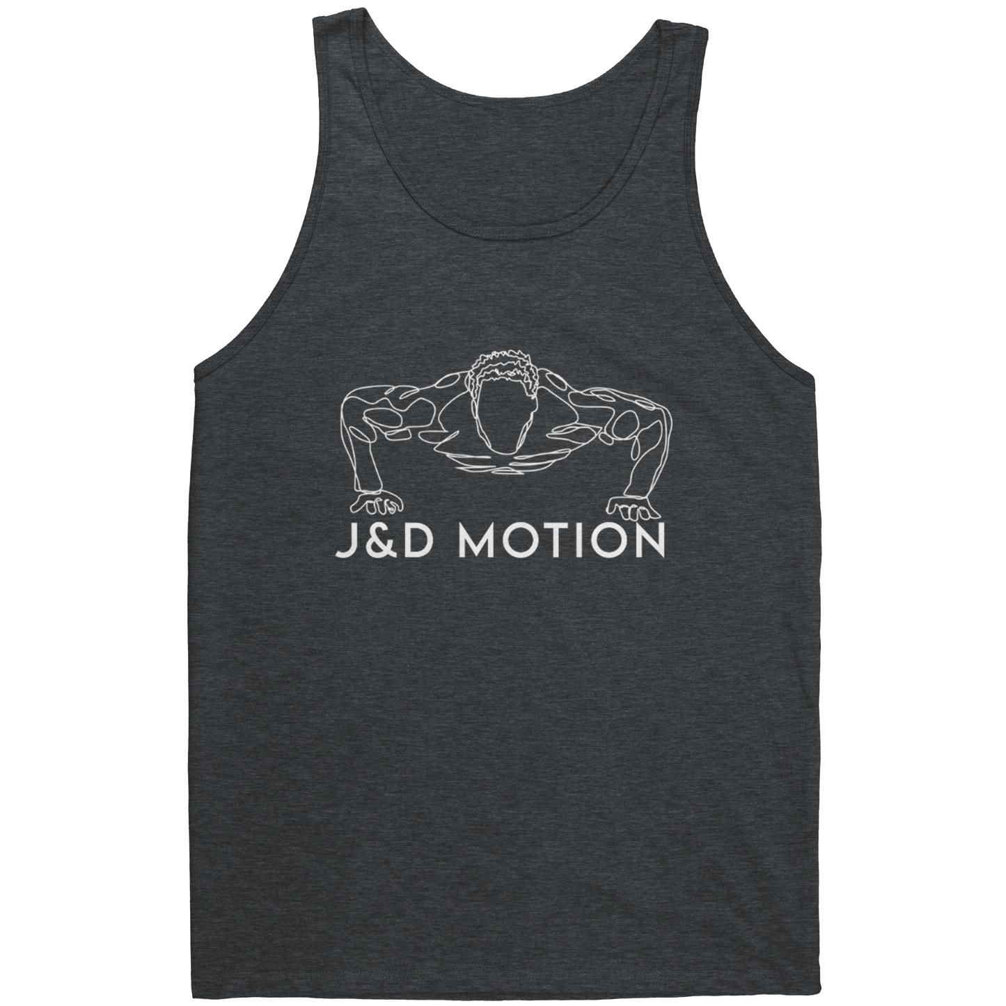J&D Motion Push Up Partner Unisex Tank (White Graphic) by teelaunch