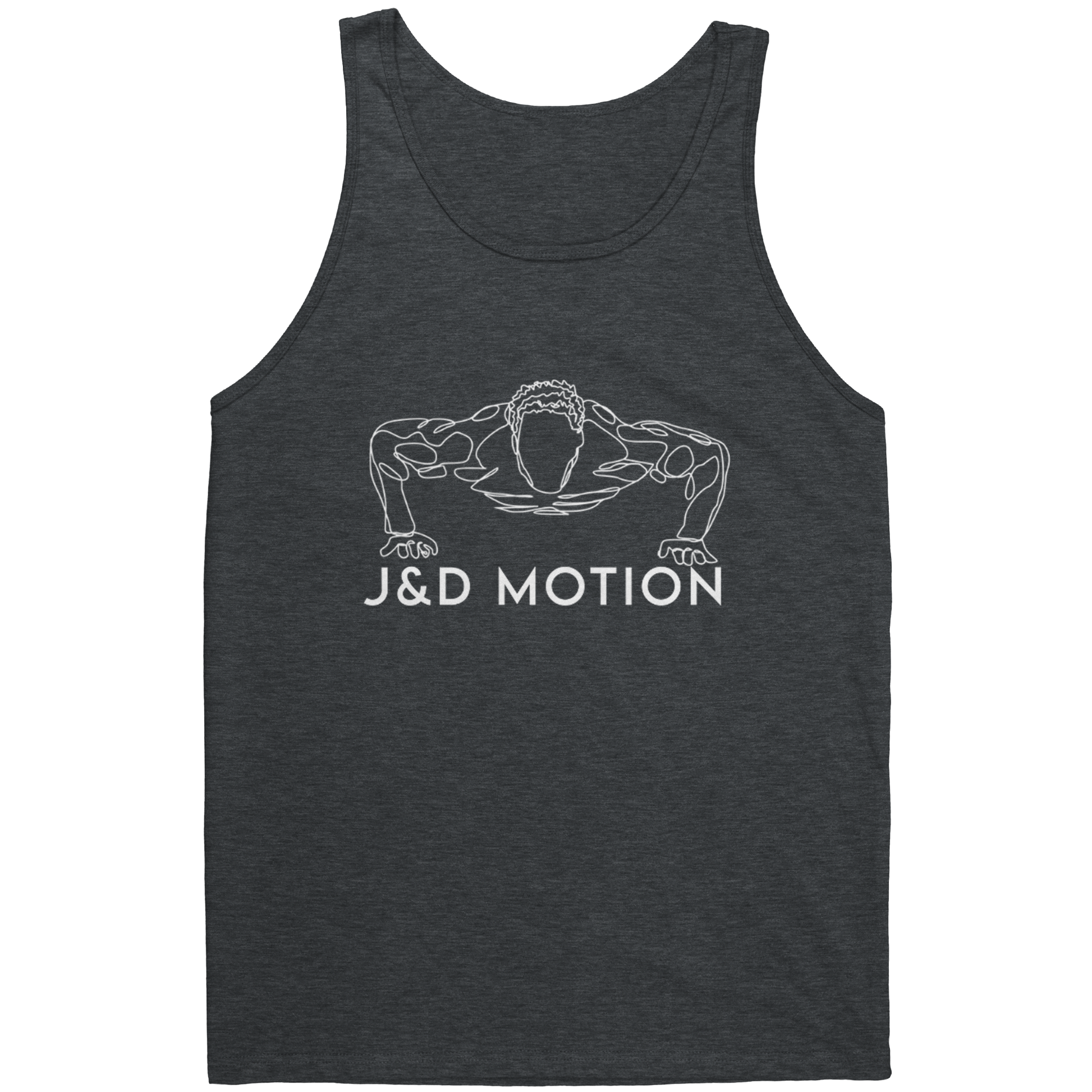 J&D Motion Push Up Partner Unisex Tank (White Graphic) by teelaunch