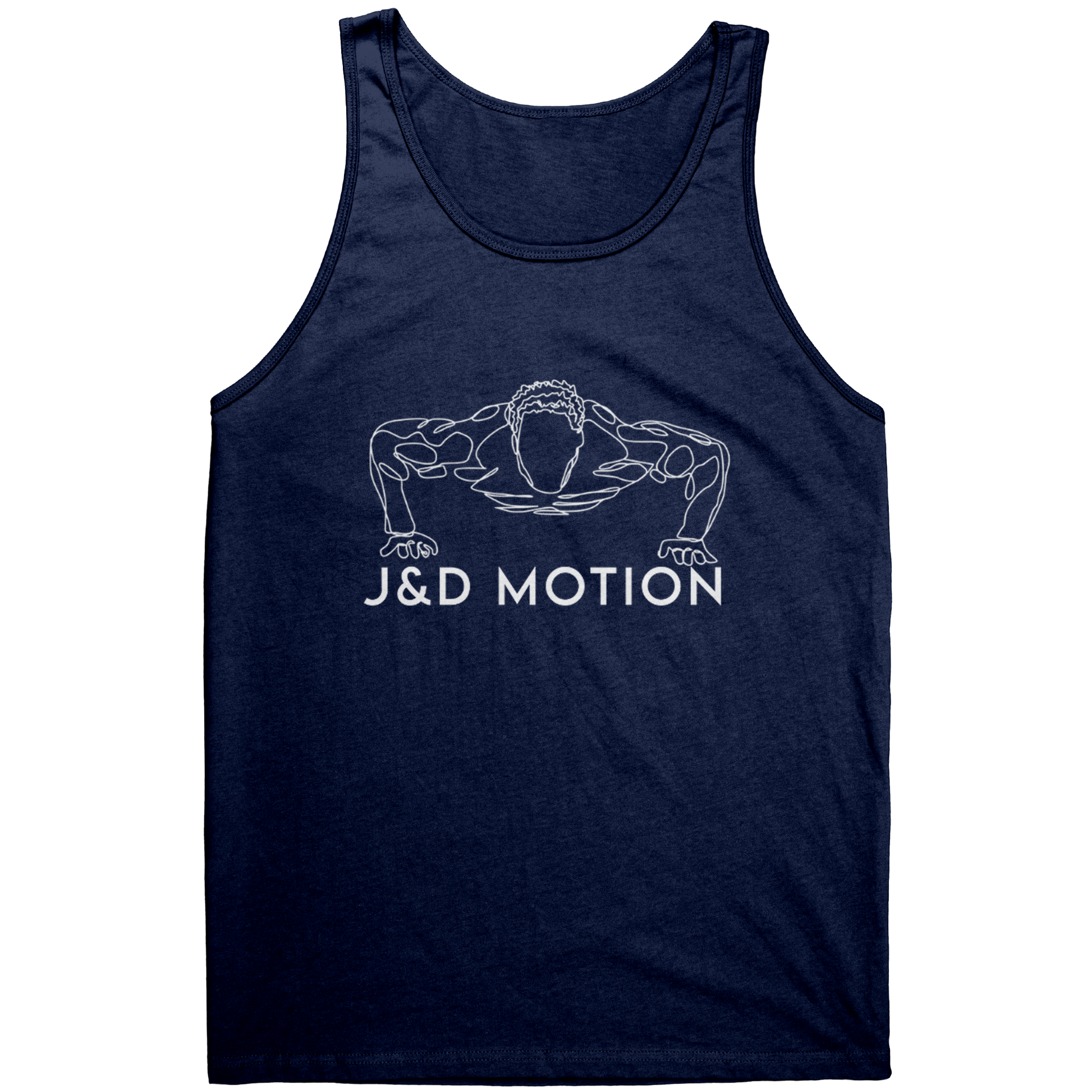 J&D Motion Push Up Partner Unisex Tank (White Graphic) by teelaunch
