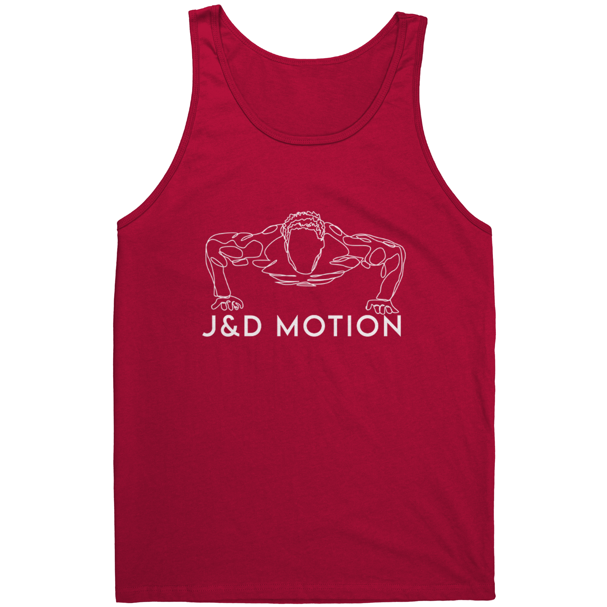 J&D Motion Push Up Partner Unisex Tank (White Graphic) by teelaunch