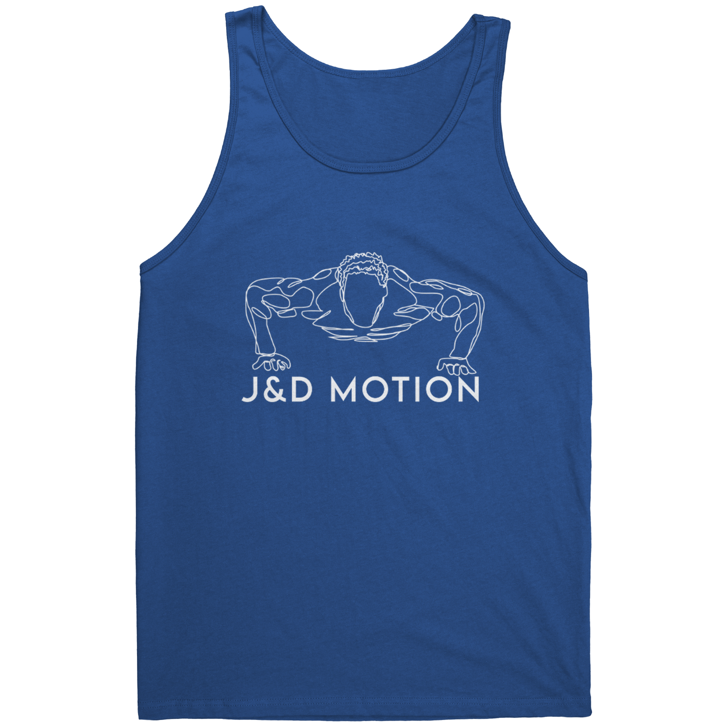 J&D Motion Push Up Partner Unisex Tank (White Graphic) by teelaunch