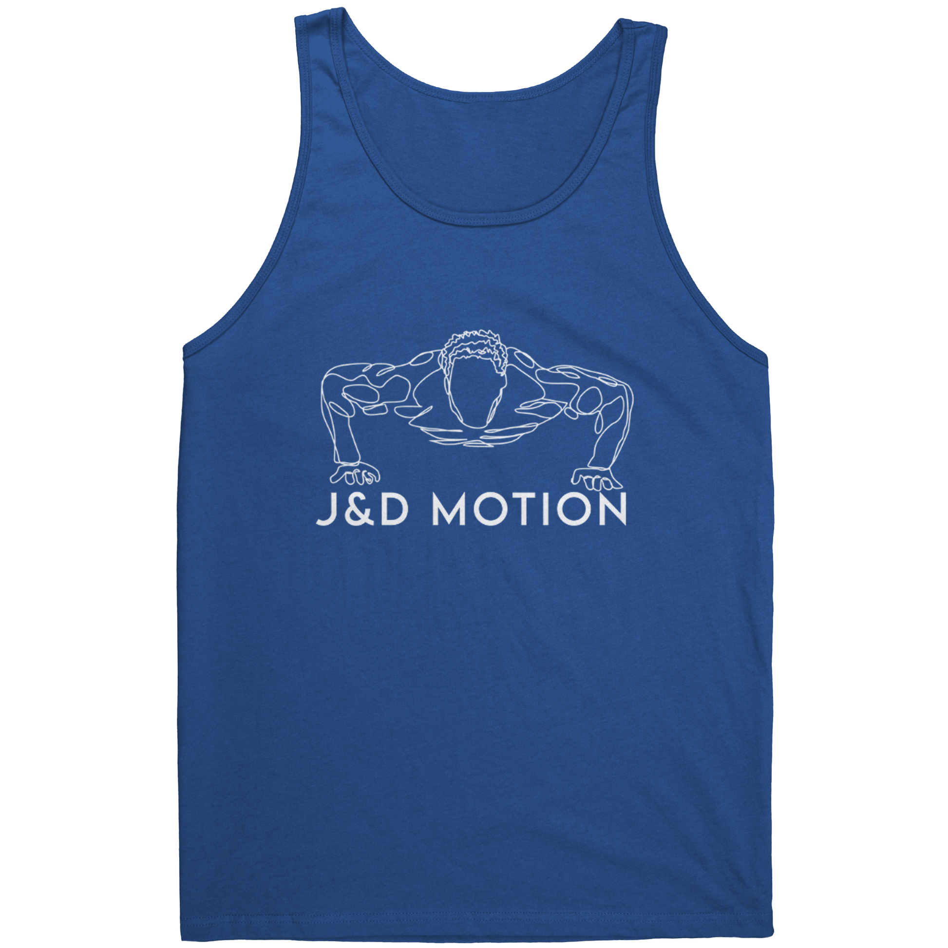 J&D Motion Push Up Partner Unisex Tank (White Graphic) by teelaunch